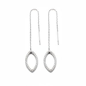 Boucles d'oreilles en pierre de Zircon, Design creux, fabrication artisanale turque, vente en gros, bijoux en argent Sterling 925 - Product Image 2