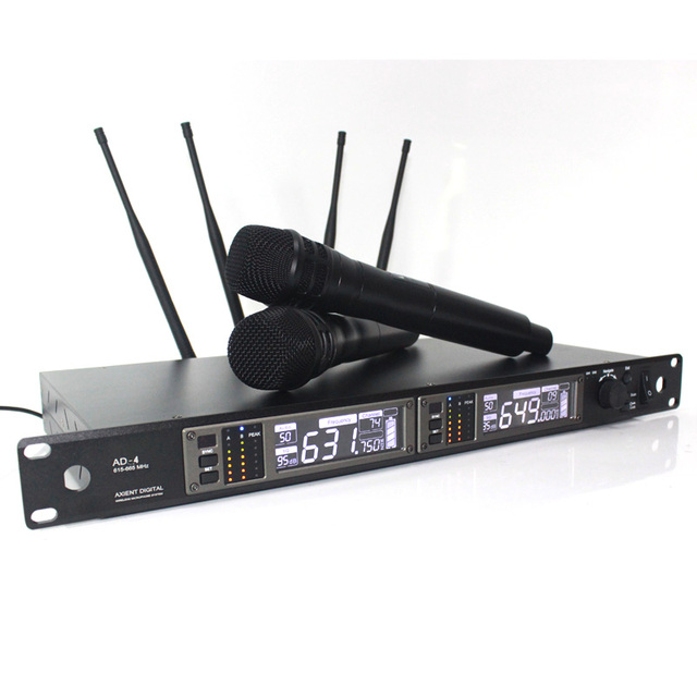 AD-4 Pro Stage Audio FM Studio Mic Karaoke Wireless Microphone
