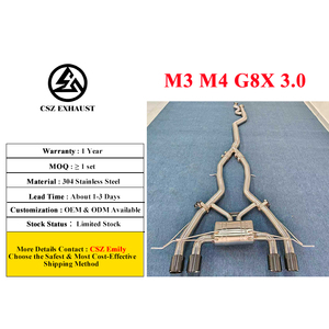 BMW G80 G81 G82 G83 M3 M4 M2 G87 3.0T S58 için CSZ Paslanmaz Çelik Valvetronic Egzoz (Midpipe Catback) STOKTA - Şiddetle Tavsiye Edilir - Product Image 2