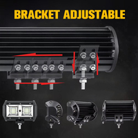Feux de travail LED 96W 9600LM, projecteurs LED étanches pour camion, VTT, moto, tracteur, remorque, bateau, voiture, lumière blanche