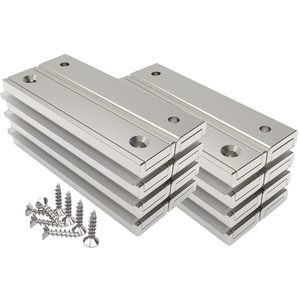 Magnetpro 30 Kg Lực Lượng 60X13.5X5 Mm Hộ Gia Đình Và Công Nghiệp Nồi Hình Chữ Nhật Nam Châm Với Lỗ Và Thép Viên Nang - Product Image 1