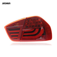 JUSHUN pour Série 3 E90 Ensemble de feux arrière 318i 320 325 LED Frein Arrière Lentille Rouge Ampoule H4 12V 8000 Lumens