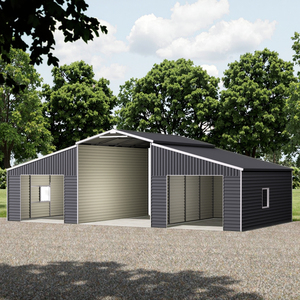 Garage in Acciaio SG4222, Capannone Moderno Personalizzato in Acciaio, Kit di Facile Montaggio <span class=keywords><strong>per</strong></span> Garage Prefabbricato Esterno e Ripostiglio Attrezzi - Product Image 4