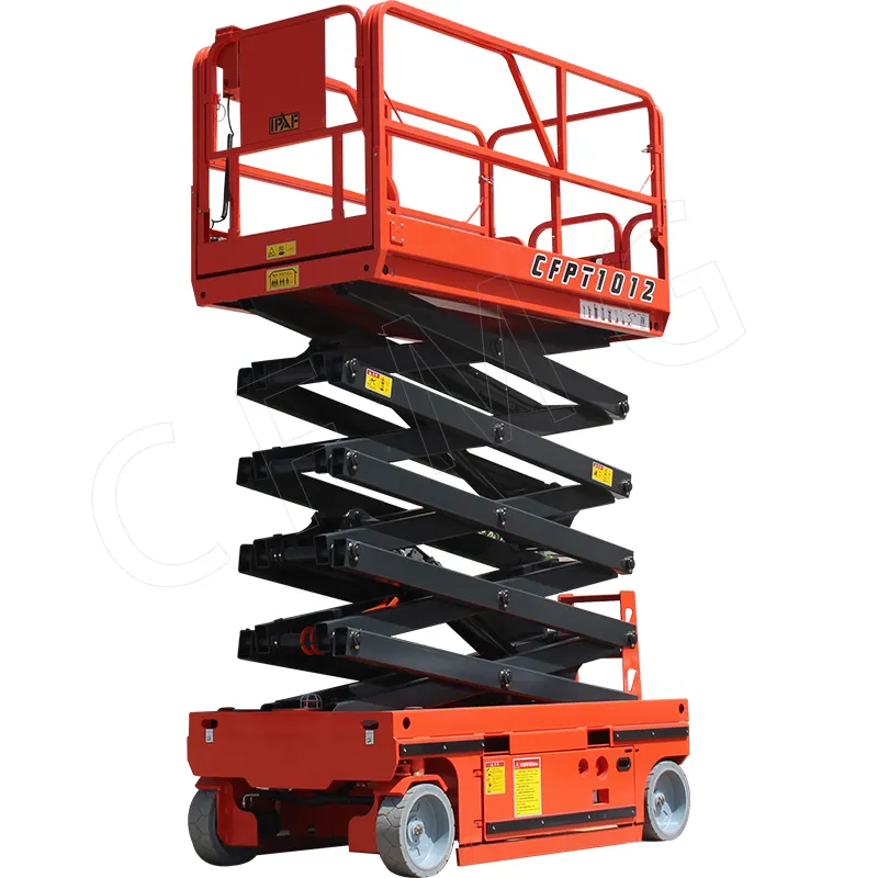 Customized 6m 12m 14m electric hydraulic lift electric scissor scaffolding fully self-propelled lift