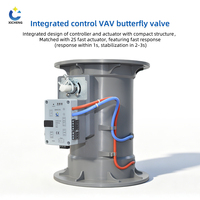 Boîtier VAV motorisé galvanisé avec actionneur 0-10V pour registre de débit d'air variable