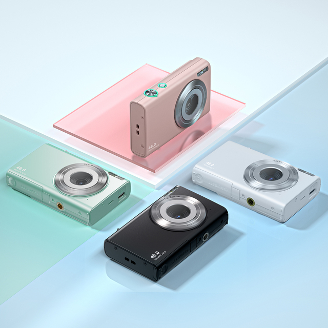 Digital Camera with 3.0'' TFT Color Display 4K Video Resolution 4K Camera Vidéo Point and Shoot Portable Compact Camera