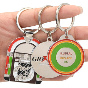 พวงกุญแจโลหะเคลือบ3D ลายดีไซน์สวยหรูหราออกแบบได้ตามต้องการ - Product Image 2