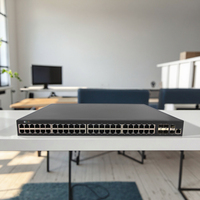 48 Port Gigabit + 6 Port Fiber 10G SFP+ Switch Ethernet Jaringan Terkelola L3 dengan Anggaran Daya 900W (Opsional) Switch PoE