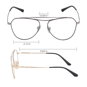 Bloqueo de luz azul, estilo Retro Unisex cuadrado gris óptico de gafas de Marco - Product Image 3