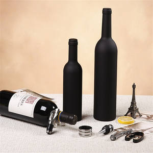 Ensemble cadeau d'accessoires pour le <span class=keywords><strong>vin</strong></span> BST Wholesale, tire-bouchon en métal moderne en forme de <span class=keywords><strong>bouteille</strong></span>, 5 en 1, <span class=keywords><strong>rouge</strong></span> - Product Image 3
