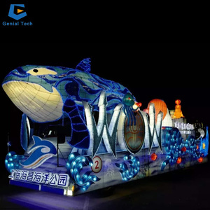 Ccfl65 ngoài trời lễ hội lễ kỷ niệm trang trí Float sợi thủy tinh voi diễu hành nổi - Product Image 2