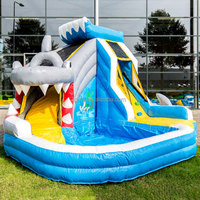 Parc aquatique gonflable GMY avec toboggan, piscine gonflable hors sol avec toboggan