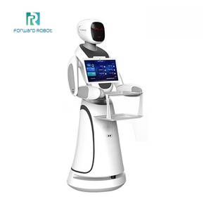 Robot de livraison automatique commercial Renhuan Amy, charge utile de 5 kg, autonomie de 8 heures, contrôlé par application, recharge automatique, mouvement stable, anti-déversement - Product Image 2