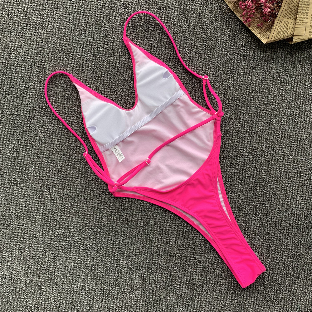 Costumi da bagno rosa perizoma
