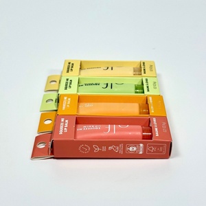 Baume à lèvres hydratant et réparateur végétalien en tube, aux couleurs variées, saveur pêche et fraise, en stock - Product Image 6