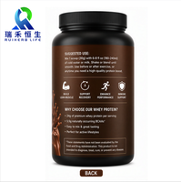 Poudre de concentré de protéines de lactosérum au goût cacao RH, 24 g de protéines par dose, faible teneur en matières grasses, faible teneur en sucre, complément alimentaire pour le soutien musculaire des adultes