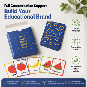 Set di 52 Carte Flash Bilingue Inglese-Cinese Premium per l'Apprendimento dei Bambini, <span class=keywords><strong>Giochi</strong></span> Educativi, Produzione Personalizzata all'Ingrosso - Product Image 6