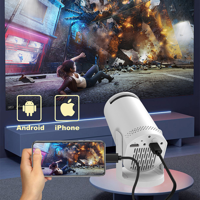 XNANO Factory Wholesale Q5 Projector High Quality Movie Short Throw Low Noise Small Custom Projector