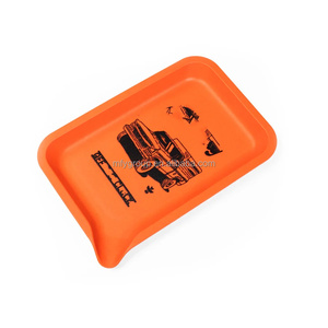Plateau à rouler dégradable 20*14.5cm de couleur <span class=keywords><strong>Rawer</strong></span> personnalisée plateau à rouler biodégradable en plastique pour fumer le tabac et les cigarettes avec entonnoir bouche - Product Image 2