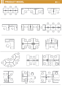 Estación de Trabajo de Oficina de Diseño Moderno de 120 Grados, Personalizable, de Fábrica, para Oficina en Casa, Gran Venta - Product Image 5
