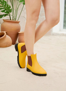 YL-25301 <span class=keywords><strong>Botas</strong></span> <span class=keywords><strong>de</strong></span> Lluvia Chelsea <span class=keywords><strong>de</strong></span> PVC Amarillas para Mujer, <span class=keywords><strong>de</strong></span> Alta Calidad y a la Moda, al por Mayor - Product Image 6