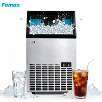 Machine à glaçons commerciale en acier inoxydable Fomax, équipement de fabrication de glace spécialement conçu pour les magasins de boissons et de thé