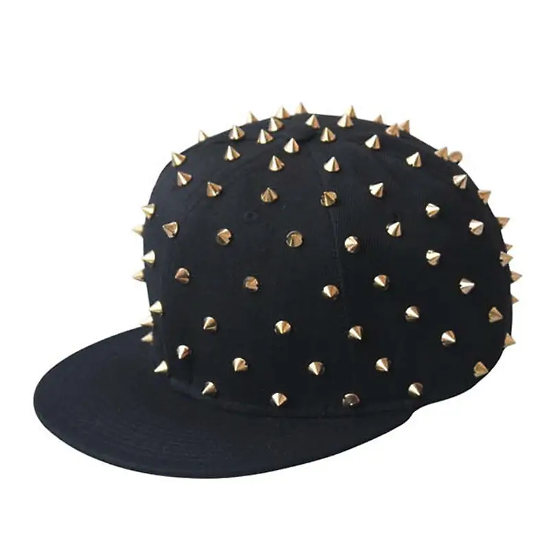 หมวกหมุดโลหะชุบทองเงินสำหรับผู้ชาย,หมวกแก๊ปเบสบอลเข้ารูปสำหรับคุณพ่อหมวกดีไซน์เท่พังก์ปรับได้