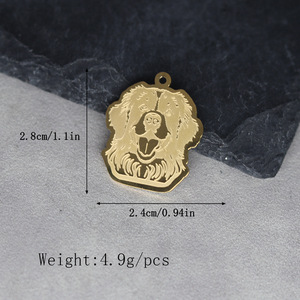 Qiandis <span class=keywords><strong>Terre</strong></span>-<span class=keywords><strong>Neuve</strong></span> Chien Animal Collier Pour Dames Et Filles Comme Un Pet PenantDIY Accessoire - Product Image 4