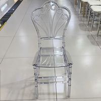 Chaise d'hôtel de haute qualité, chaise de salle à manger moderne transparente, chaise de banquet en acrylique pour événements et mariages, mobilier