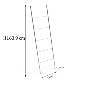 Easy Assembling Brass and Black Stainless Steel <strong>Bamboo</strong> Pipe Wooden Bath Bathroom <strong>Towel</strong> <strong>Rail</strong> <strong>Towel</strong> bar Ladder Rack Holder - Product Image 6