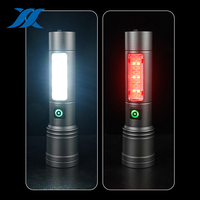 Linterna LED Recargable USB 2026, Nueva, Blanca, con Láser COB, para Camping, Emergencias en el Hogar