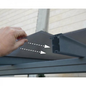 Acrílico techo plano libre cochera Grey de marco de aluminio de aparcamiento al aire libre garaje, cobertizo para casa Patio - Product Image 4