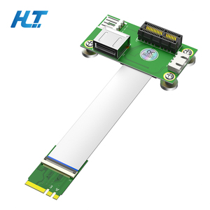 M.2 Key A/E Để Pcie 1X Riser Cable Adapter Với USB 2.0 & 4-Pin Điện Tương Thích Với Pcie 1X/4x/8X/16X Cho Mở Rộng Các Thiết Bị - Product Image 1