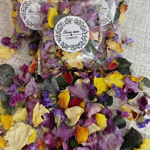 حلويات زفاف طبيعية بتلات زهور مجففة من البوب ديكور حفلات زفاف تحلل حيوي حلويات بيع بالجملة 10 جم - Product Image 3