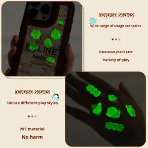 Autocollants lumineux décoratifs en relief amusants en cristal scintillant de dessin animé créatif pour enfants en 3D - Product Image 3