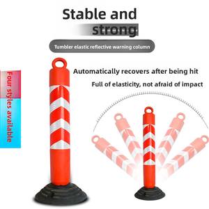 Poteau de signalisation routière réfléchissant anti-collision de 800 mm, barrière de sécurité détachable, modèle 001 - Product Image 4