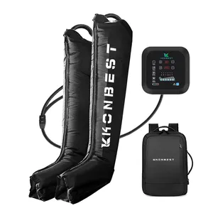 Sistema de recuperação de perna de compressão de ar para massagem nas pernas, calçado esportivo para circulação e relaxamento, 6 chmabers