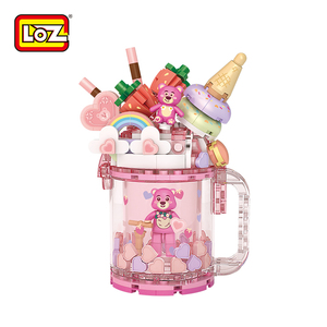 Loz 4201-4206 DIY迷你夏季教育积木套装包括葡萄冰淇淋流沙杯模型 - Product Image 2