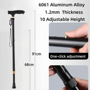 Sản xuất chuyên nghiệp giá tốt đẹp Trọng lượng nhẹ có thể gập lại mía đi bộ thiết bị thanh cho nam giới phụ nữ - Product Image 4