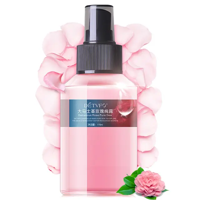 privte label 100% pure rose water whitening and moisturizing hydrating facial toner