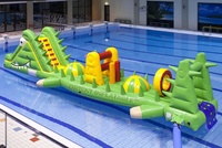 Parc aquatique gonflable Orient, parcours de course gonflable crocodile, île flottante, jeu