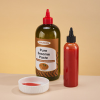 Bouteilles souples personnalisées avec logo pour sauce chocolatée, sauce chili piquante, condiment, ketchup – 120 ml, 250 ml, 500 ml