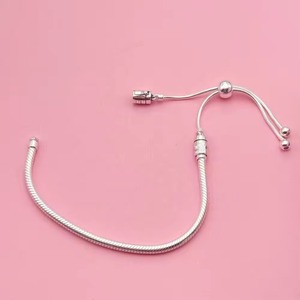 Bracelet Serpent Ajustable Original en Argent Sterling 925 pour Breloques Pan, Bijoux DIY pour Femme, Cadeau, Demander le Catalogue - Product Image 5
