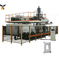 Machine de moulage par extrusion-soufflage pour la production de quais flottants en PEHD de 50 L, avec paroi uniforme et bien formée sans défauts