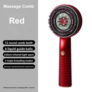 Masseur électrique du cuir chevelu, peigne de <span class=keywords><strong>coiffure</strong></span>, applicateur de soin à ondes infrarouges, modèle <span class=keywords><strong>LJ</strong></span>-001, massage du cuir chevelu - Product Image 6