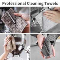 Fournisseur de serviettes de barista en microfibre réutilisables pour cafés, restaurants, bars et nettoyage de cuisine, fabrication OEM
