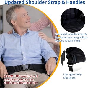 Cinturón de transferencia para pacientes, eslinga de transferencia para silla de ruedas, dispositivo de asistencia para levantar a personas mayores y discapacitadas - Product Image 6