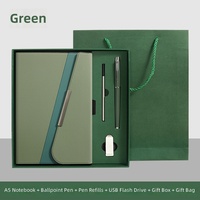 Ensemble cadeau carnet et stylo d'affaires, carnet à trois volets en cuir PU de luxe personnalisé, stylo, ensemble de papeterie de bureau professionnel, cadeau promotionnel