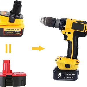 Batterie de remplacement <span class=keywords><strong>DeWALT</strong></span> pour adaptateur d'alimentation DCA1820, batterie au lithium 20V vers batterie au nickel 18V, DCB200 DCB180 vers DC9096 - Product Image 3