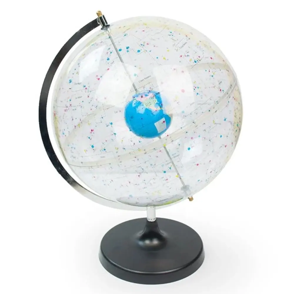 NERS Geographical Educational Equipment Transparent Plastic Globe Celestial